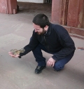 Me with squirrels in Fatehpur Sikri